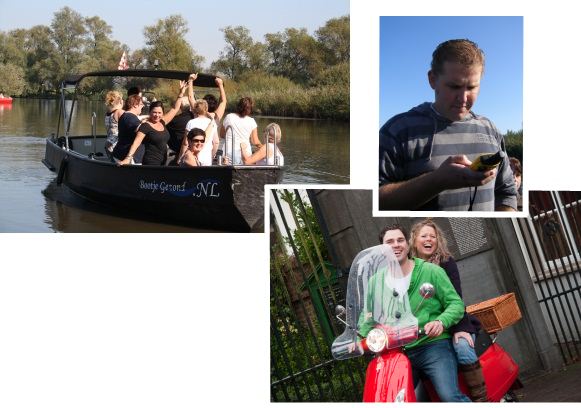 Bootje varen in de Biesbosch
