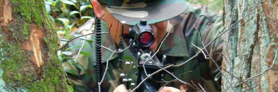 Lasergamen in het bos