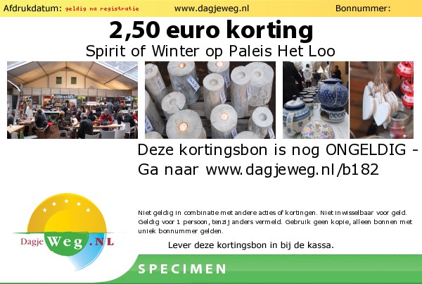 2,50 euro korting voor Spirit of Winter 2015