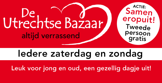 Naar de Utrechtse Bazaar met korting